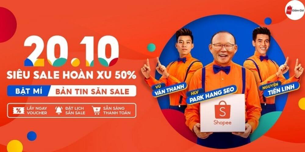 mua sắm giảm giá tháng 10-2025 tại Shopee Việt Nam